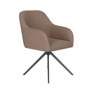 Housecraft Living Otis Eetkamerstoel Draaibaar Metaal Taupe Housecraft Living Otis Eetkamerstoel Draaibaar Metaal Taupe