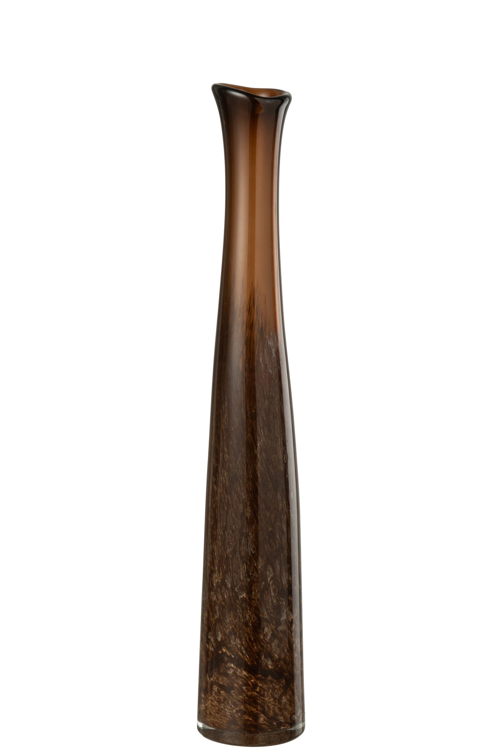 J-Line vaas Cilinder - glas - donkerbruin - small