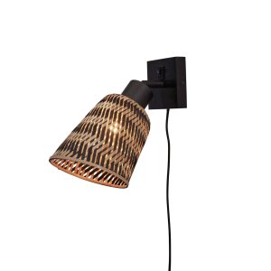 GOOD&MOJO wandlamp Java – bruin – Ø15cm GOOD&MOJO wandlamp Java – bruin – Ø15cm