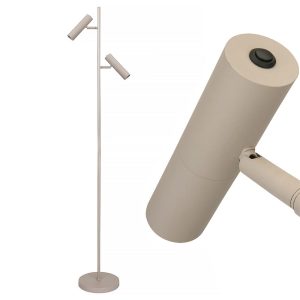 Freelight vloerlamp Undici – 2 lichts – 22 x 150 cm – beige Freelight vloerlamp Undici – 2 lichts – 22 x 150 cm – beige