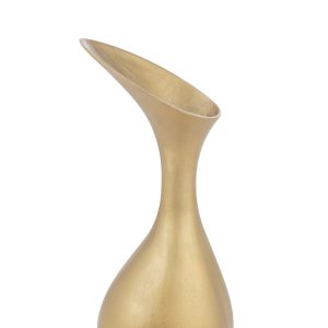 J-Line vaas Olivia – aluminium – goud – medium – 60 cm hoog