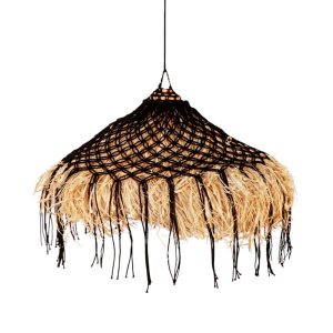 Furnilux Furni-SISAL – Handgemaakte Raffia Hanglamp Ø50 cm – Boho Natu
