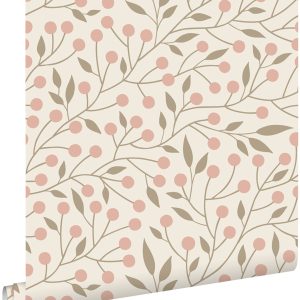 ESTAhome behang bloemmotief wit en roze – 53 cm x 10.05 m – 139589 ESTAhome behang bloemmotief wit en roze – 53 cm x 10.05 m – 139589