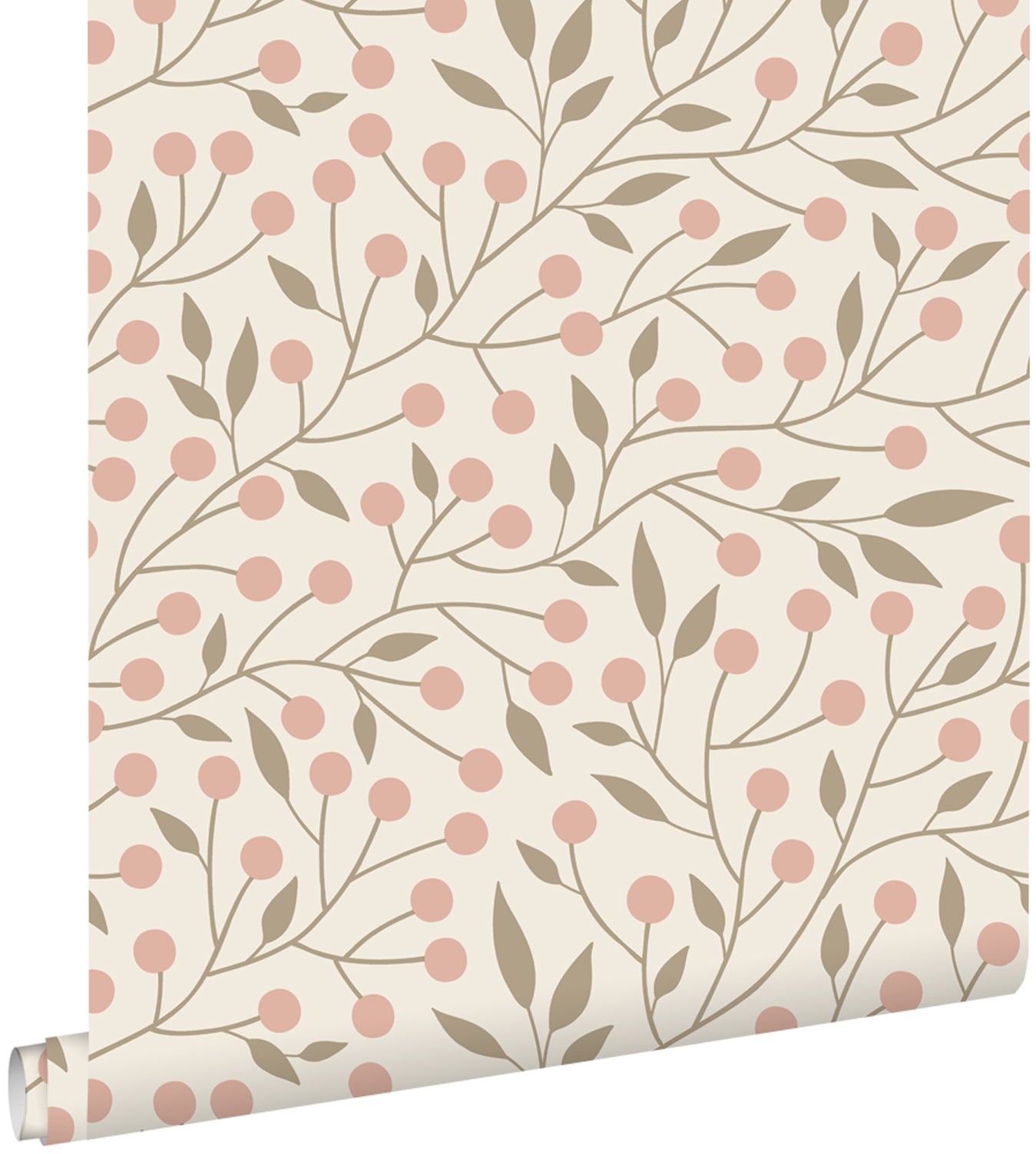 ESTAhome behang bloemmotief wit en roze - 53 cm x 10.05 m - 139589