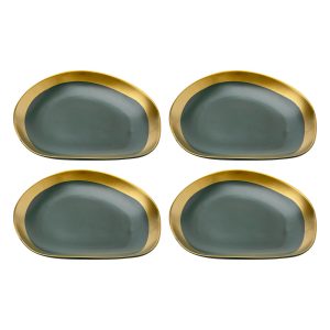 Kare Design Borden Vibrations Ø27cm groen (4/set)