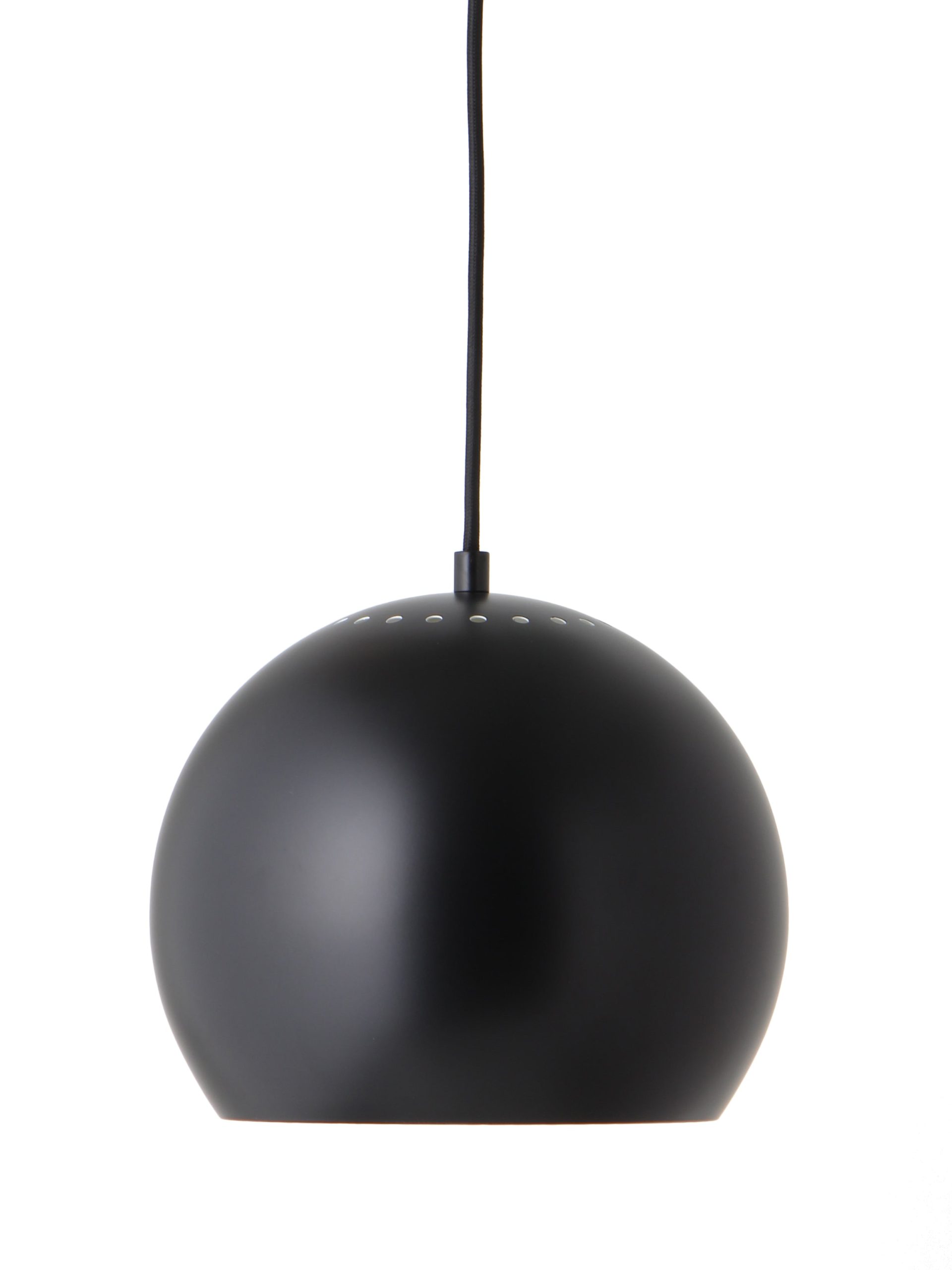 Frandsen hanglamp Ball - zwart - 25x25x20cm