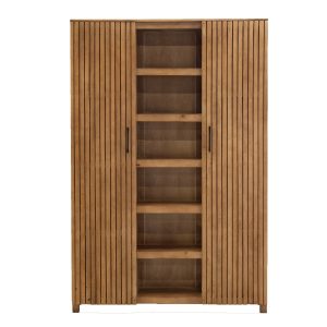 Giga Meubel Wandkast Tobi – Mangohout – Naturel – 140x40x210cm Giga Meubel Wandkast Tobi – Mangohout – Naturel – 140x40x210cm