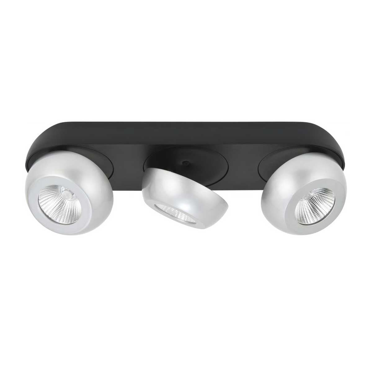 Highlight spot Doblo - 3 lichts - 39 x 9 cm - zwart