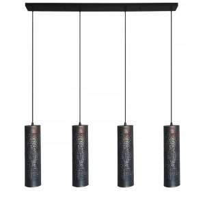 Freelight hanglamp Forato – 4 lichts – 120 x 150 cm – bruin zwart Freelight hanglamp Forato – 4 lichts – 120 x 150 cm – bruin zwart