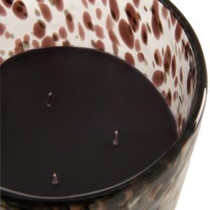 J-Line geurkaars Mia – Leather & Leaves – glas – zwart/mix – large – 2 J-Line geurkaars Mia – Leather & Leaves – glas – zwart/mix – large – 2