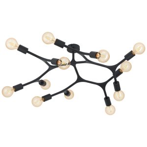 EGLO plafondlamp Bocadella 1 – e27 – ø 92 cm – zwart EGLO plafondlamp Bocadella 1 – e27 – ø 92 cm – zwart