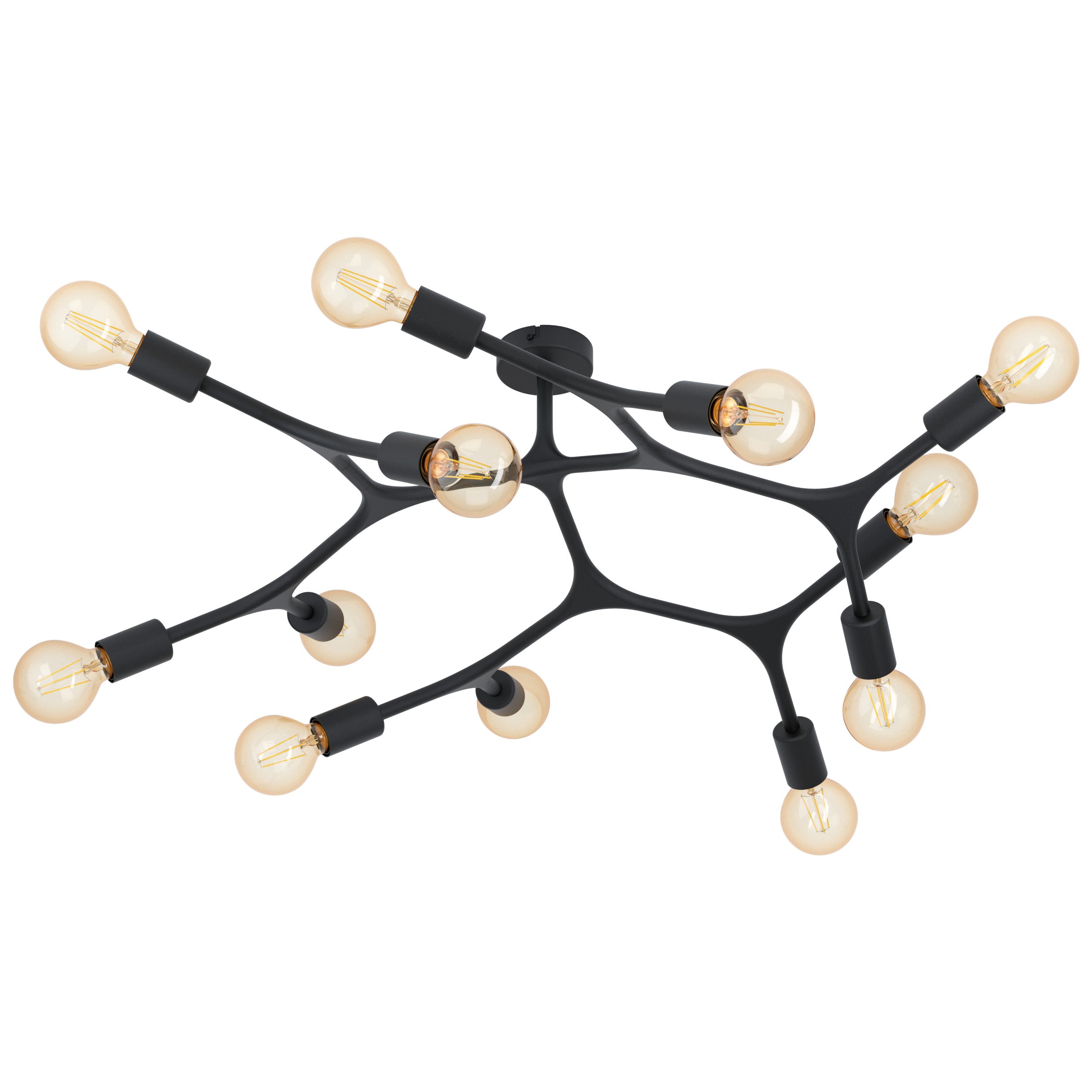 EGLO plafondlamp Bocadella 1 - e27 - ø 92 cm - zwart