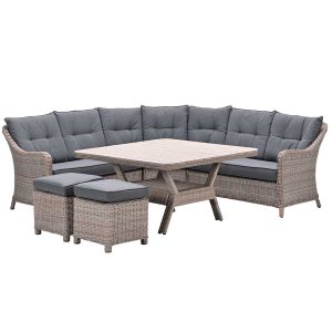 Garden Impressions lounge dining set Nova mystic grey – 6-delig