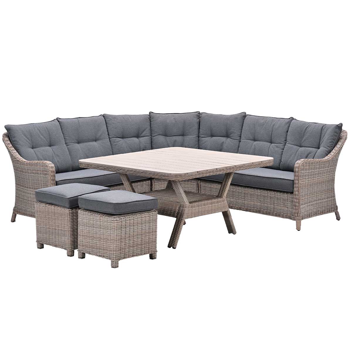 Garden Impressions lounge dining set Nova mystic grey - 6-delig