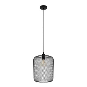 EGLO hanglamp Wrington – e27 – ø 30 cm – zwart EGLO hanglamp Wrington – e27 – ø 30 cm – zwart