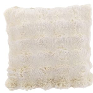 J-Line kussen Wave – polyester – ivoor