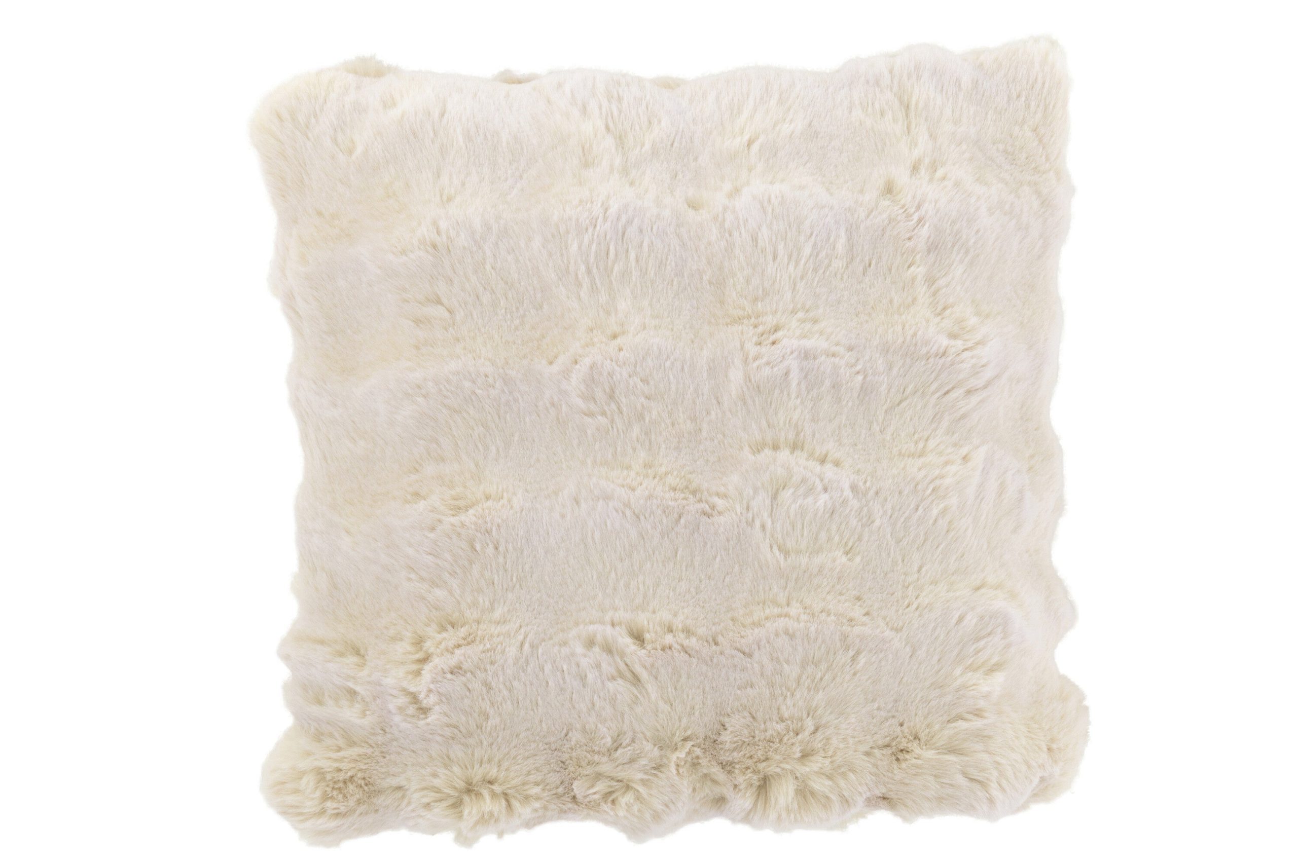 J-Line kussen Wave - polyester - ivoor