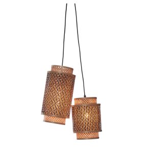 GOOD&MOJO hanglamp Bhutan – bruin – 38x18x45cm GOOD&MOJO hanglamp Bhutan – bruin – 38x18x45cm