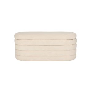 Housecraft Living Zuma bankje Bouclé Wit/ Beige Housecraft Living Zuma bankje Bouclé Wit/ Beige