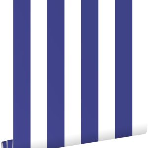 ESTAhome behang strepen blauw en wit – 0.53 x 10.05 m – 131572 ESTAhome behang strepen blauw en wit – 0.53 x 10.05 m – 131572