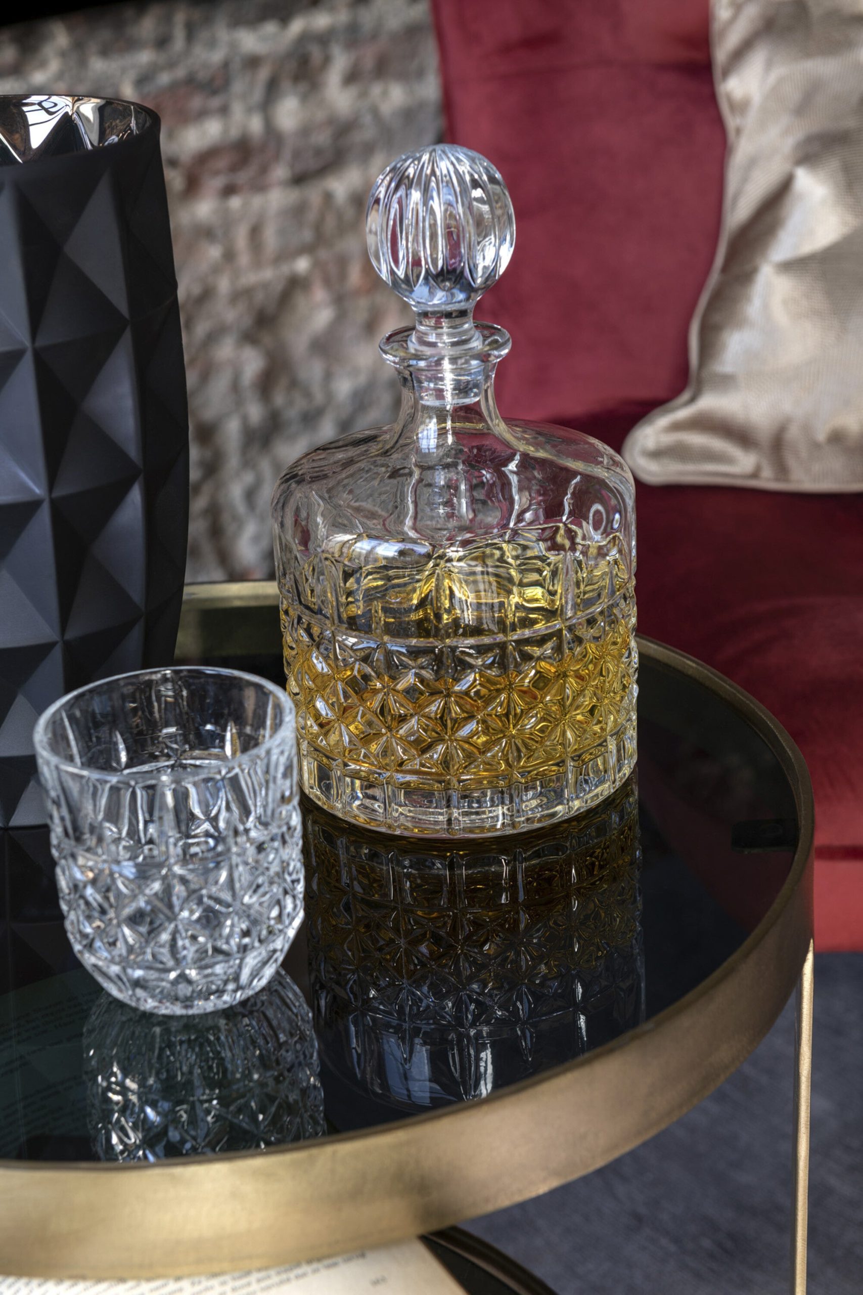 J-Line karaf Lone - decanteerkaraf - glas - transparant