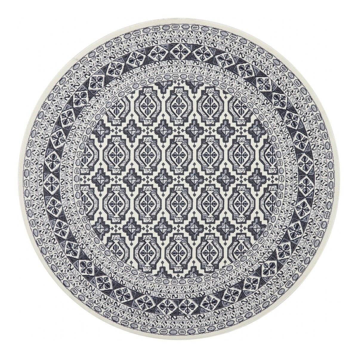 Rond vintage vloerkleed Marad Grijs/Antraciet Interieur05 - 100 x 100
