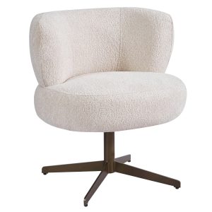 Giga Meubel Eetkamerstoel Bonnie – Beige/Brons Draaibaar – Set van 2 Giga Meubel Eetkamerstoel Bonnie – Beige/Brons Draaibaar – Set van 2