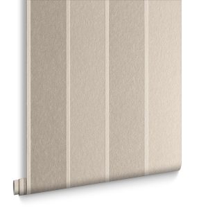 Graham & Brown Vliesbehang – Baroque Bead Stripe Pearl – 10mx52cm