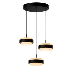 Freelight hanglamp Puleggia – 3 lichts – 33 x 150 cm – zwart Freelight hanglamp Puleggia – 3 lichts – 33 x 150 cm – zwart