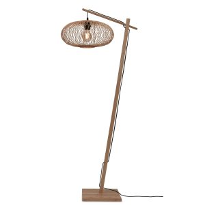 GOOD&MOJO vloerlamp Cango – bruin – Ø40cm