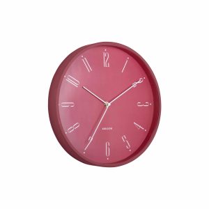 Karlsson wandklok Regal Numbers – rood – Ø30cm