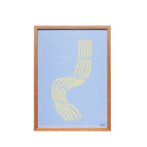 Hübsch lijst Hello – mdf/eikenfineer/plexiglas – 32x10xh44cm
