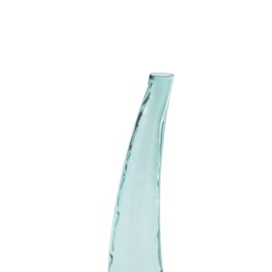 J-Line vloervaas – glas – azuurblauw – small