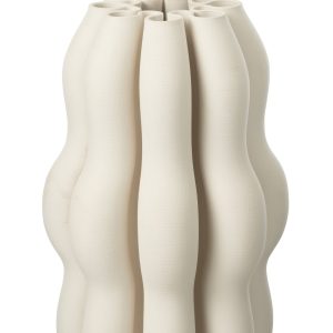 J-Line vaas Naos – keramiek – beige – large – 40 cm hoog
