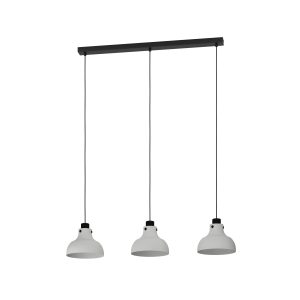 EGLO hanglamp Matlock – e27 – 90 cm – grijs/zwart – staal