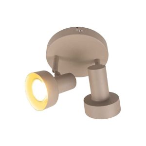 Freelight spot Lunata – 2 lichts – 15 x 15 cm – beige