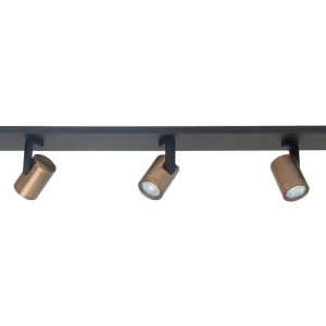 Highlight spot HALO – 5 lichts – 118 x 16 cm – zwart brons