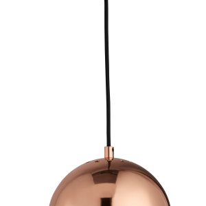 Frandsen hanglamp Ball – bruin – 18x18x15cm