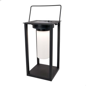 EGLO solar tafellamp buiten Usigni – 28 cm – zwart/wit