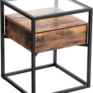 Furnilux Bijzettafel Drift – Glas – 43x43x54 cm Furnilux Bijzettafel Drift – Glas – 43x43x54 cm