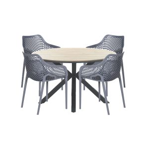 Garden Impressions tuinset Air XL – Tulli light teak look – 5-delig