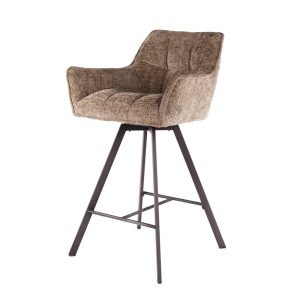 Giga Meubel Barstoel Raster – Champagne – Draaibaar – Zithoogte 69cm – Giga Meubel Barstoel Raster – Champagne – Draaibaar – Zithoogte 69cm –