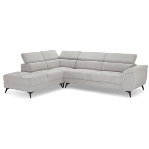 Furnhouse chaise longue bank links Betis – Grijs – Stof – 95x290x90