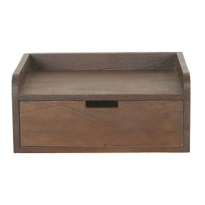 Giga Meubel Nachtkastje Boris – Zwevend Donkerbruin Hout – 45x30x20cm Giga Meubel Nachtkastje Boris – Zwevend Donkerbruin Hout – 45x30x20cm