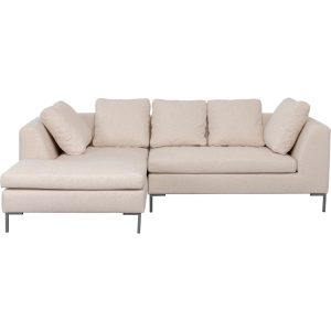 Kare Design Hoekbank Gianna 250cm links creme Kare Design Hoekbank Gianna 250cm links creme