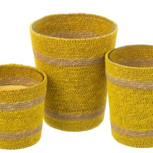 J-Line geurkaars Mand – geel – large – 75U J-Line geurkaars Mand – geel – large – 75U