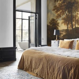 ESTAhome fotobehang bosrijk landschap oranje – 186 x 279 cm – 158883