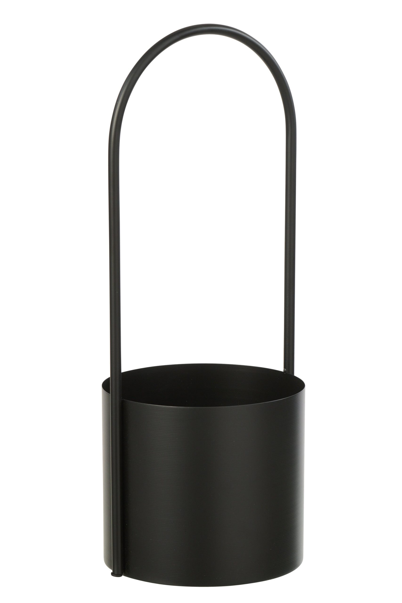 J-Line bloempot - ijzer - zwart - extra large