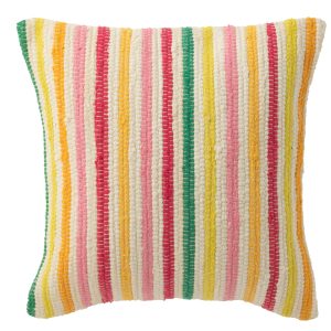 J-Line kussen Cocoon Strepen – katoen – mix