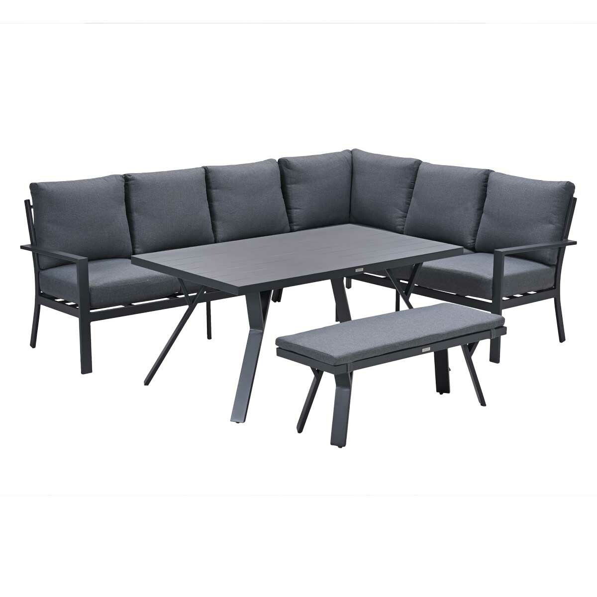Garden Impressions lounge dining set Senja mystic grey - 4-delig - rec